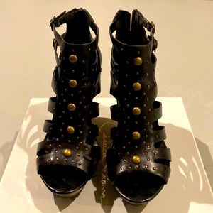 Worn once Jessica Simpson wedges 8.5